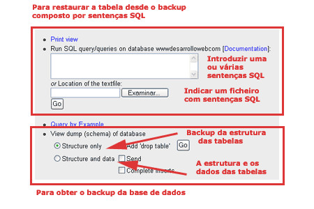 Ferramenta de backup e restaurao de PhpMyAdmin